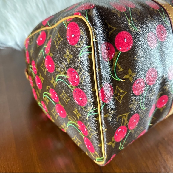 Louis Vuitton Monogram Takashi Murakami Cherry Keepall 45 - Picture 7 of 16
